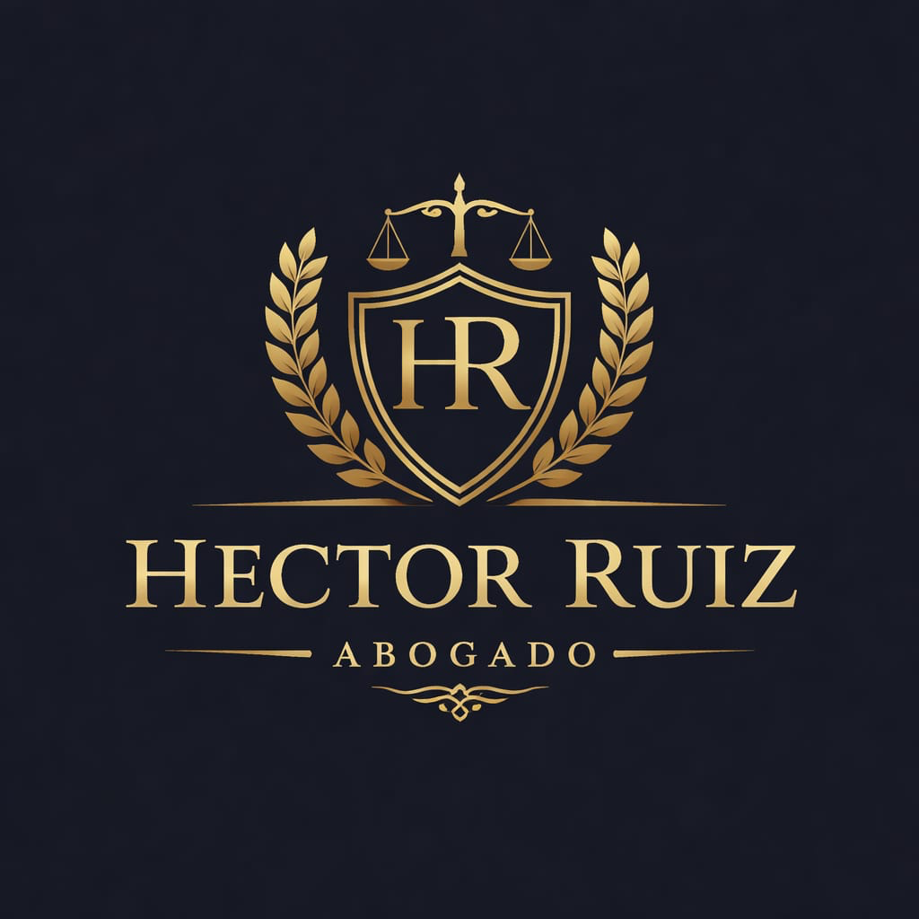 Logotipo escudo de Hector Ruiz Abogado